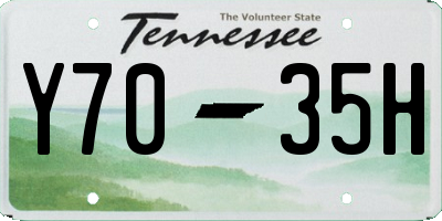 TN license plate Y7035H