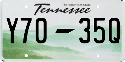 TN license plate Y7035Q