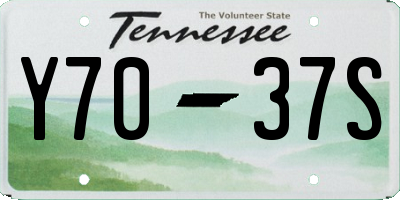 TN license plate Y7037S