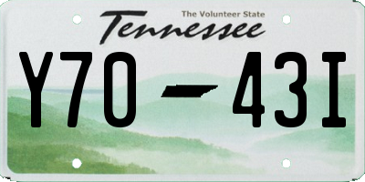 TN license plate Y7043I