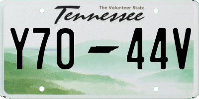 TN license plate Y7044V