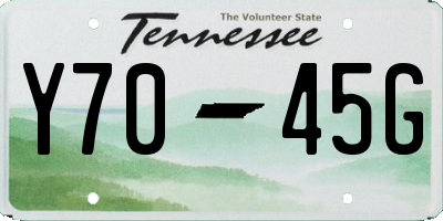 TN license plate Y7045G