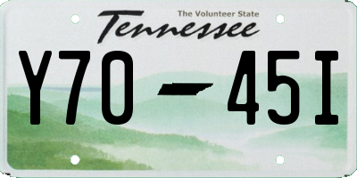 TN license plate Y7045I
