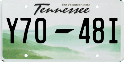 TN license plate Y7048I