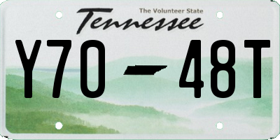TN license plate Y7048T