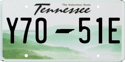 TN license plate Y7051E