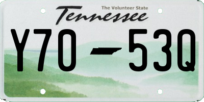 TN license plate Y7053Q