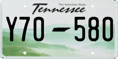 TN license plate Y7058O
