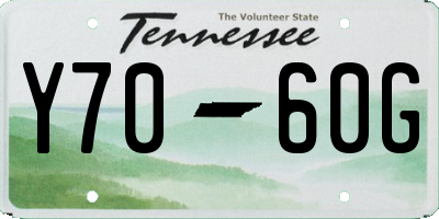 TN license plate Y7060G