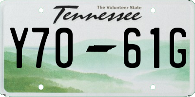 TN license plate Y7061G