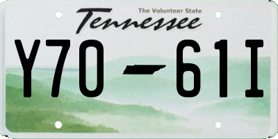 TN license plate Y7061I