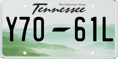TN license plate Y7061L
