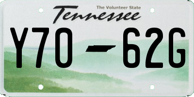 TN license plate Y7062G
