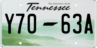 TN license plate Y7063A