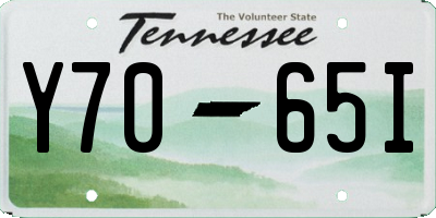 TN license plate Y7065I