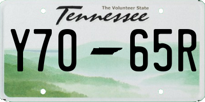 TN license plate Y7065R
