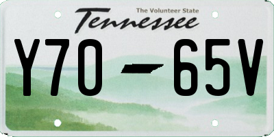 TN license plate Y7065V