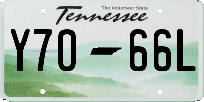 TN license plate Y7066L