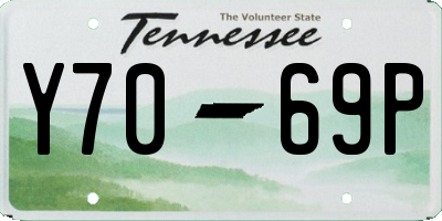 TN license plate Y7069P