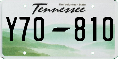 TN license plate Y7081O