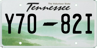 TN license plate Y7082I
