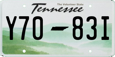 TN license plate Y7083I