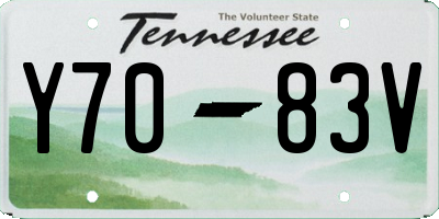 TN license plate Y7083V