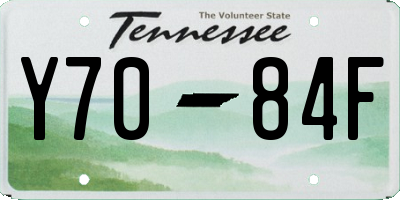 TN license plate Y7084F