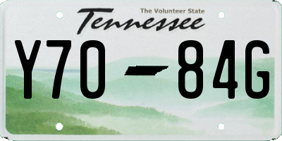 TN license plate Y7084G