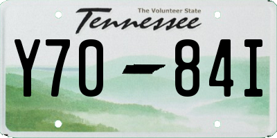 TN license plate Y7084I