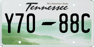 TN license plate Y7088C