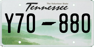 TN license plate Y7088O