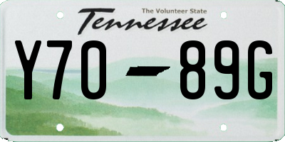 TN license plate Y7089G