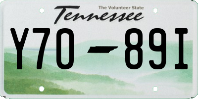 TN license plate Y7089I