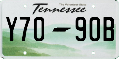 TN license plate Y7090B