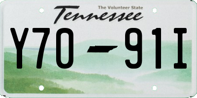 TN license plate Y7091I