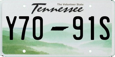 TN license plate Y7091S
