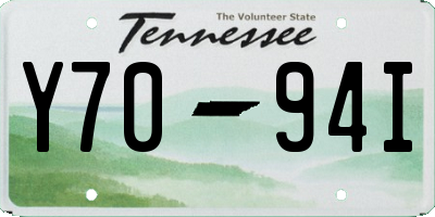 TN license plate Y7094I