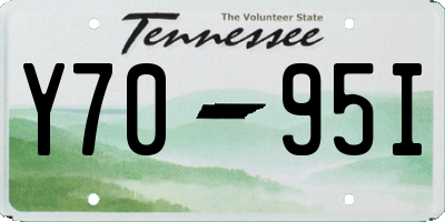 TN license plate Y7095I