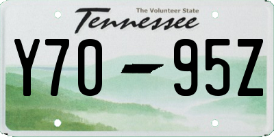 TN license plate Y7095Z