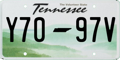 TN license plate Y7097V