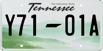 TN license plate Y7101A