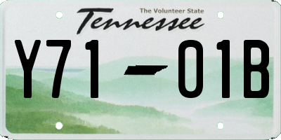 TN license plate Y7101B