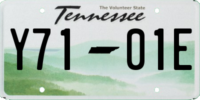 TN license plate Y7101E