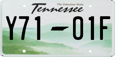 TN license plate Y7101F