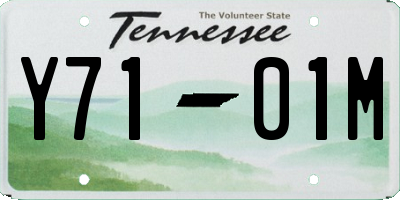 TN license plate Y7101M