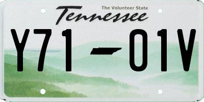 TN license plate Y7101V