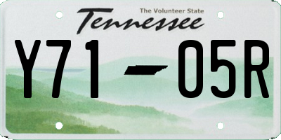 TN license plate Y7105R