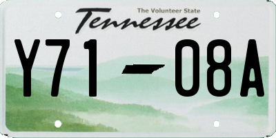 TN license plate Y7108A