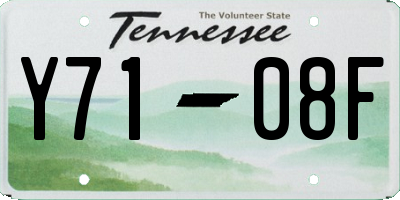TN license plate Y7108F